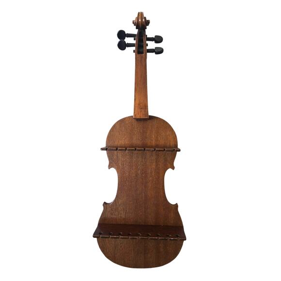 Vintage Wooden Violin Spoon Holder - Picture 1 of 4